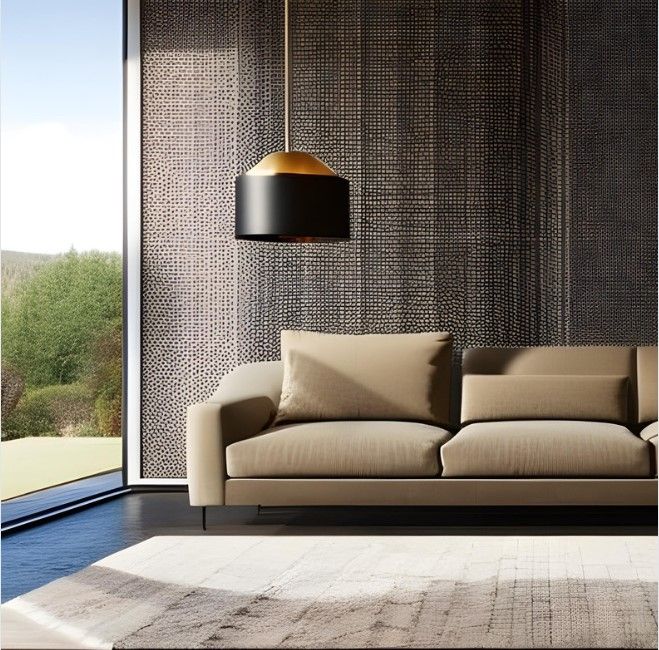 Tapis pour canapé beige
