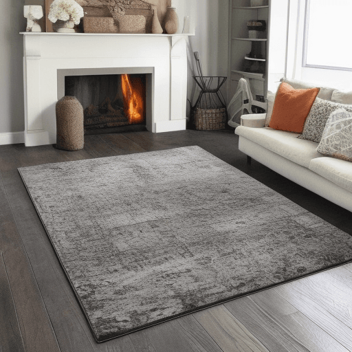 grey farmhouse area rug