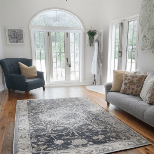 grey farmhouse rug