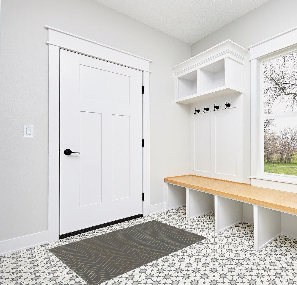 Entryway rug ideas washable in White Modern Entryway