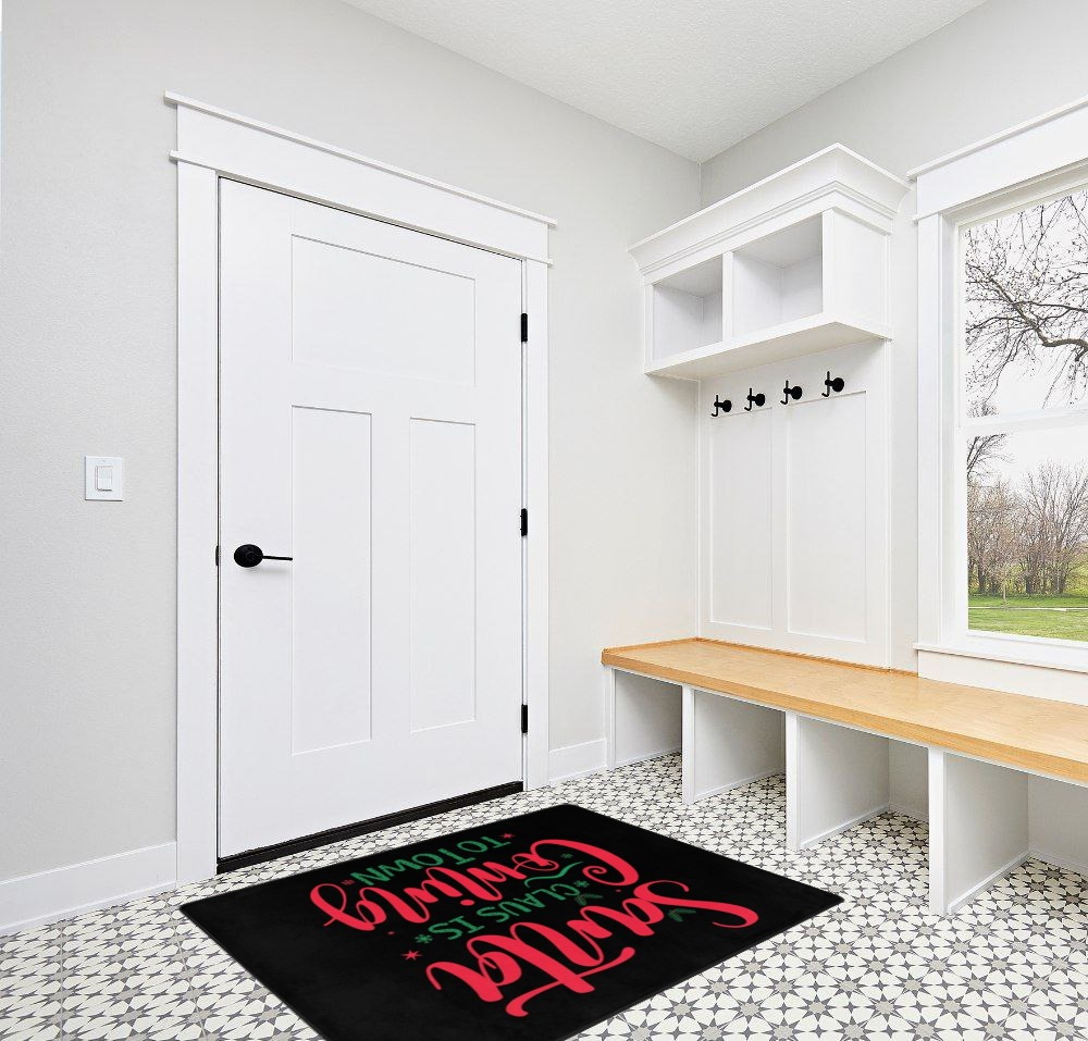 Rug ideas in White Modern Entryway