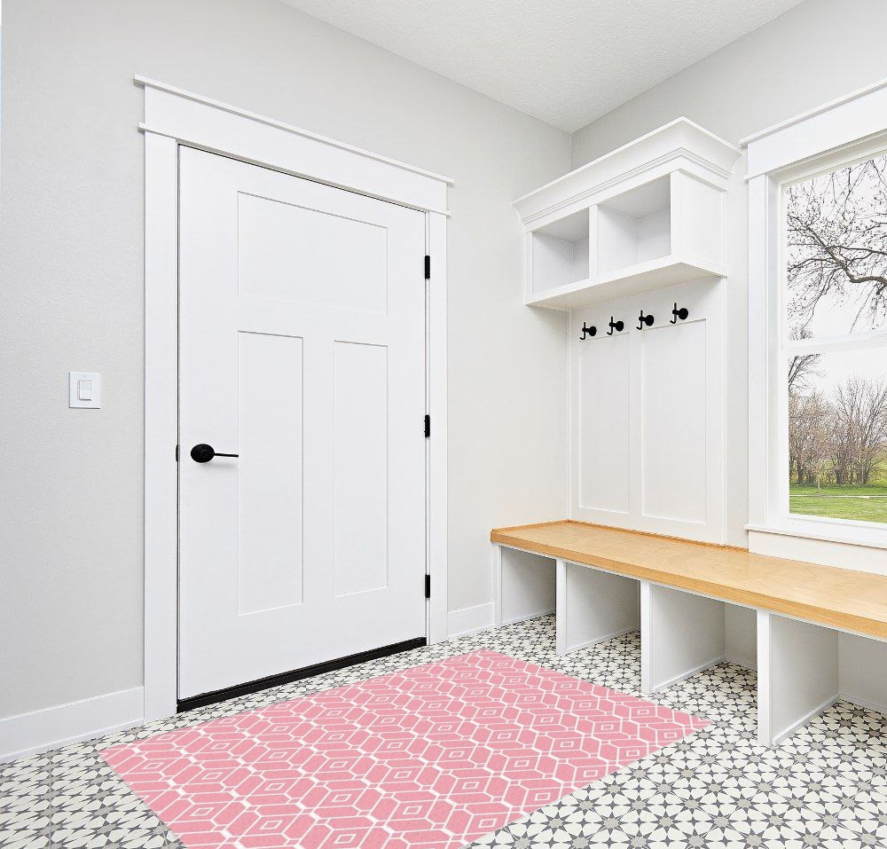 Entryway rug ideas washable in White Modern Entryway