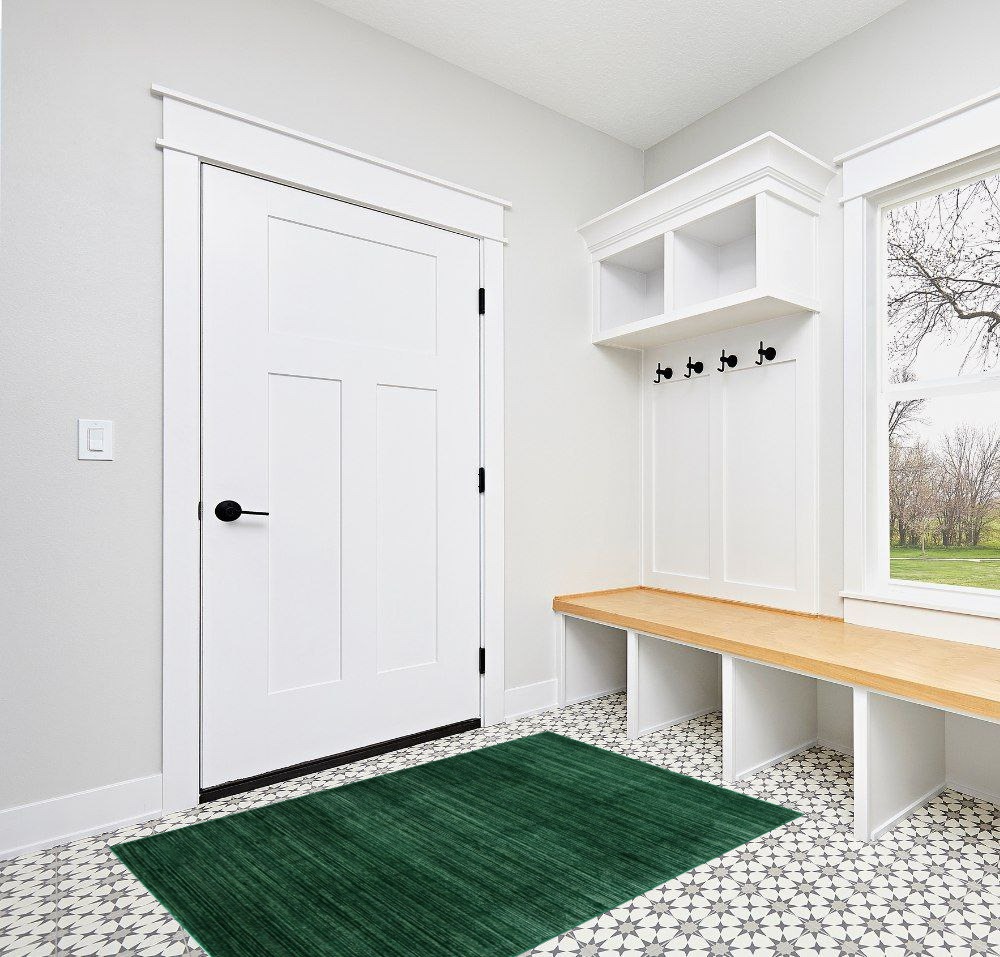 Entryway rug ideas washable in White Modern Entryway