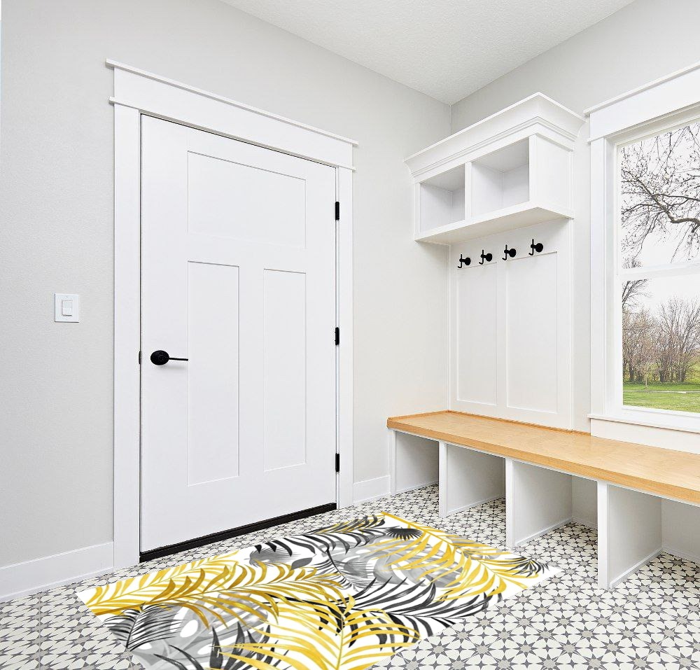 Rug ideas in White Modern Entryway