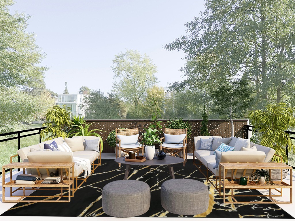 Rug ideas in Scandinavian Modern Patio