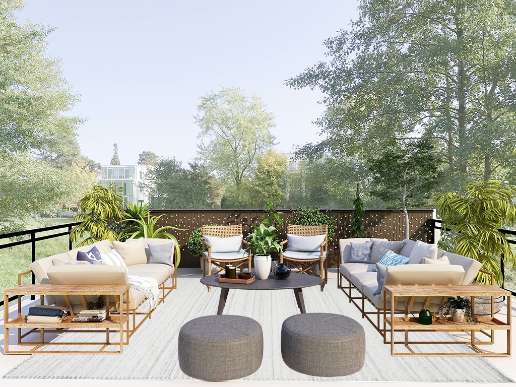 Rug ideas in Scandinavian Modern Patio