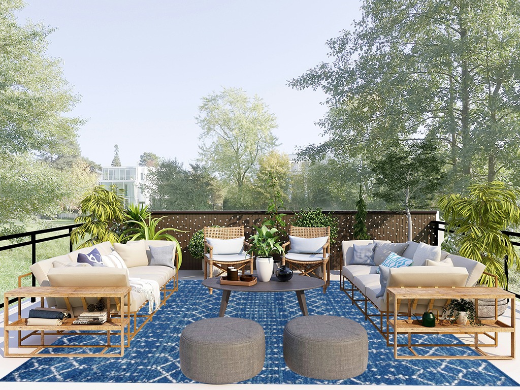 Rug ideas in Scandinavian Modern Patio