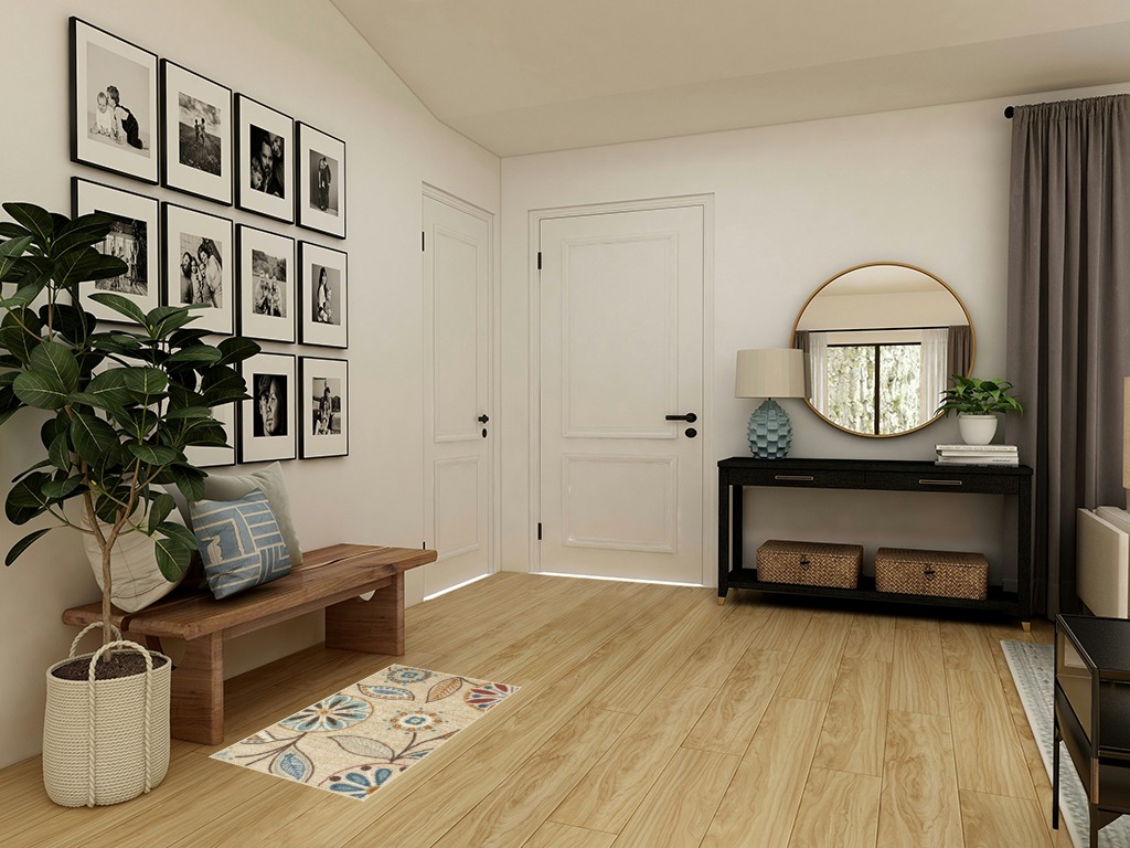 Maples Rugs Reggie Floral Kitchen Rugs Non Skid Washable Accent Area Carpet [Made in USA], Beige, 1'8 x 2'10 in Transitional Minimalistic Entryway