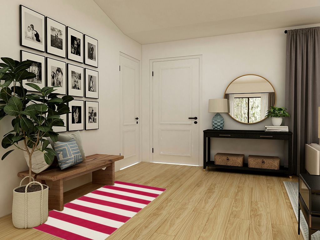Entryway rug ideas in Transitional Minimalistic Entryway