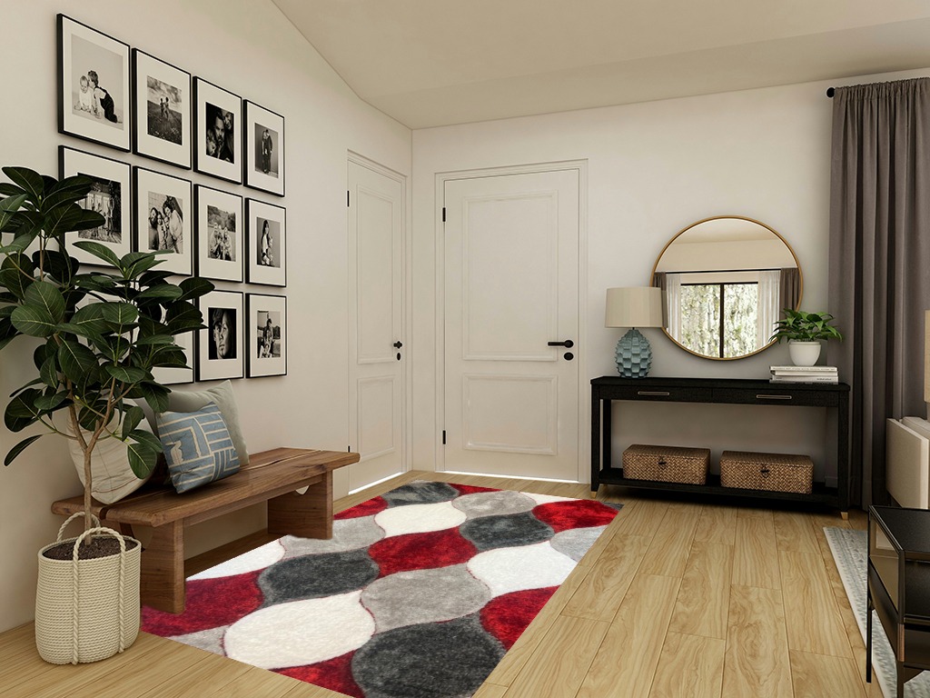 Entryway rug ideas modern in Transitional Minimalistic Entryway