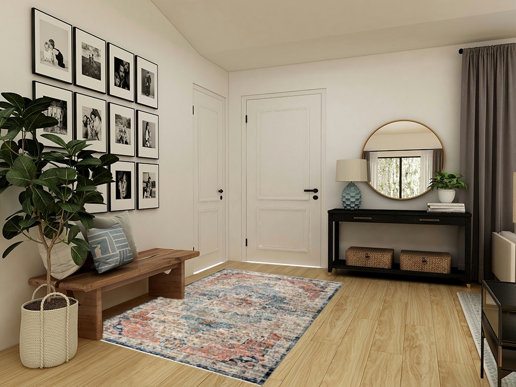 nuLOOM Sawyer Vintage Transitional Area Rug - 5x7 Area Rug Vintage Multi/Ivory Rugs for Living Room Bedroom Dining Room Kitchen in Transitional Minimalistic Entryway