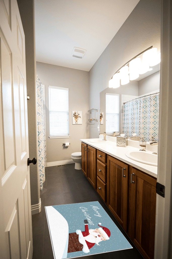 Large bathroom rug ideas