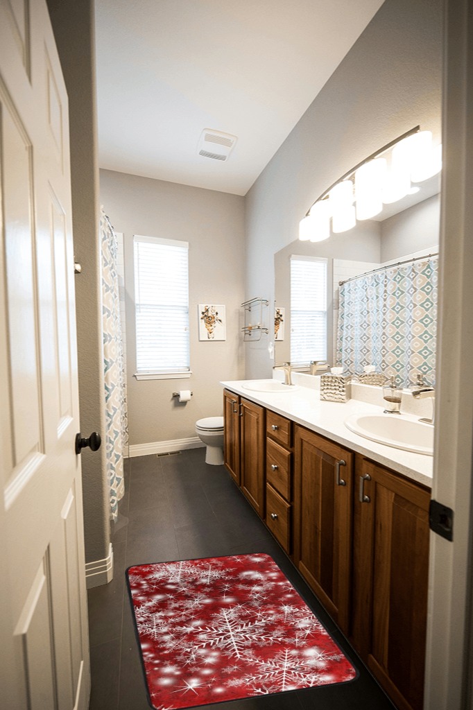 Large bathroom rug ideas