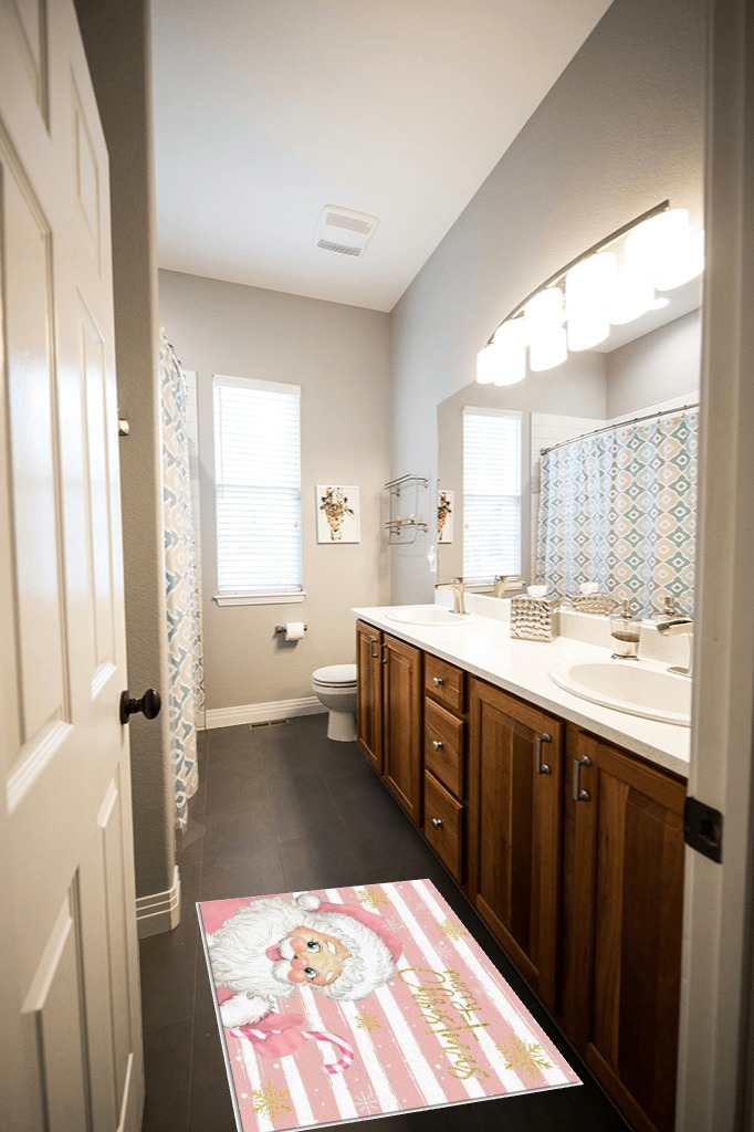 Large bathroom rug ideas