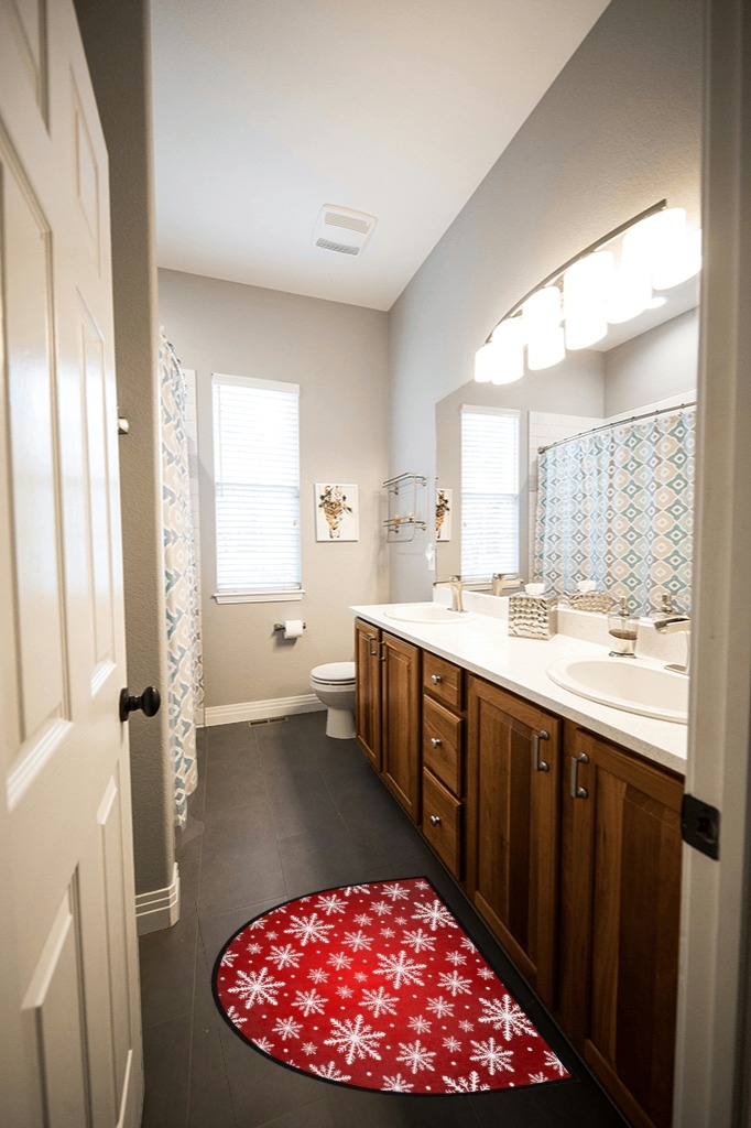 Large bathroom rug ideas