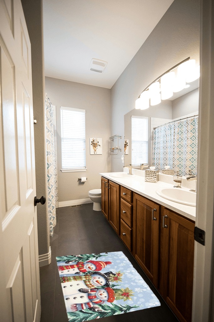 Large bathroom rug ideas