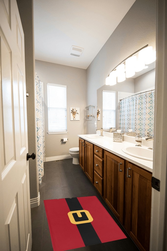 Large bathroom rug ideas