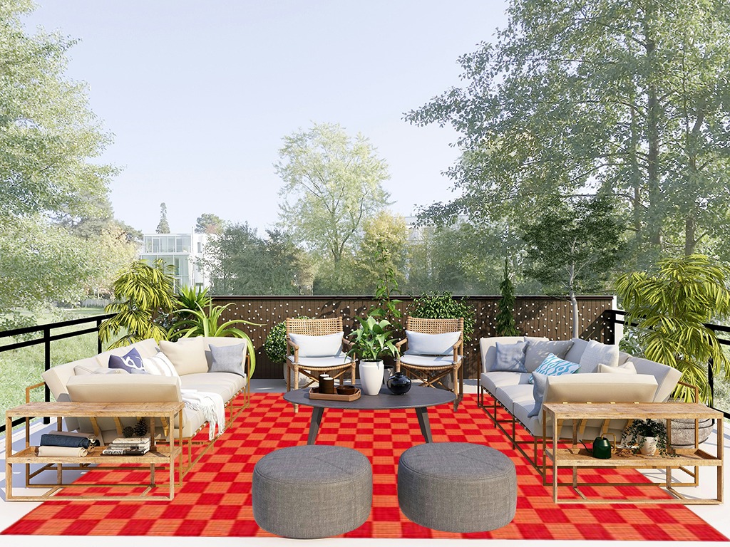 SAFAVIEH Striped Kilim Collection Area Rug - 8' x 10', Red & Rust, Flat Weave Cotton Design, Easy Care, Ideal for High Traffic Areas in Living Room, Bedroom (STK801Q) in Scandinavian Modern Patio