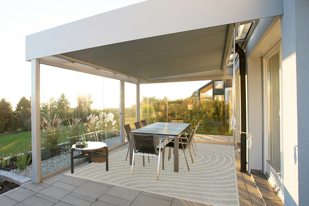 Rug ideas in Silver and Grey Outdoor Patio