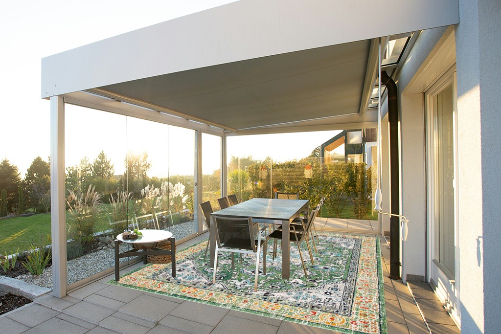 Boho rug ideas in Silver and Grey Outdoor Patio