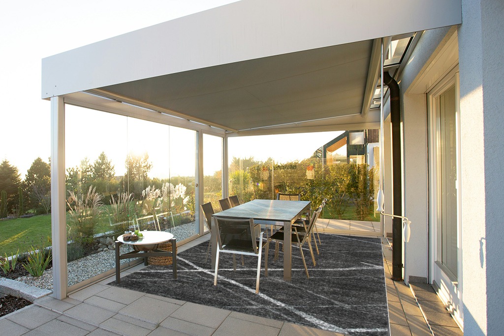 Rug ideas in Silver and Grey Outdoor Patio