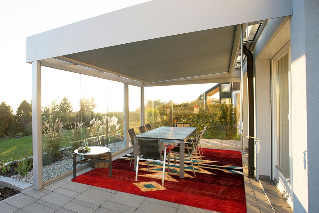 Rug ideas in Silver and Grey Outdoor Patio