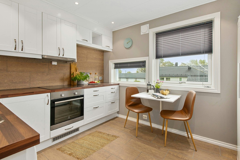 Rug ideas in Wood and White Small Kitchen
