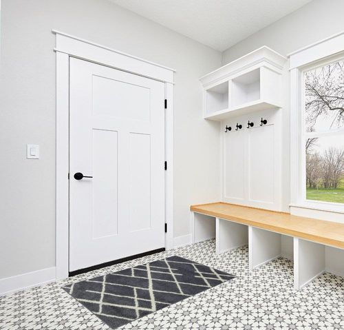 Mainstays Diamond Plush Contemporary Gray Shag Area Rug, 3'x4'8 in White Modern Entryway