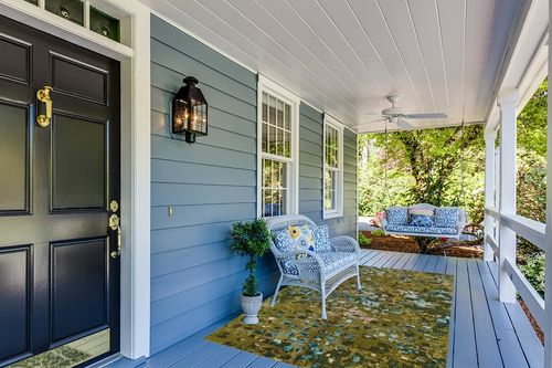 Unique Loom Jardin Collection Colorful, Vibrant, Abstract, Modern Area Rug, 5 x 8 ft, Green/Olive in Light Blue Patio