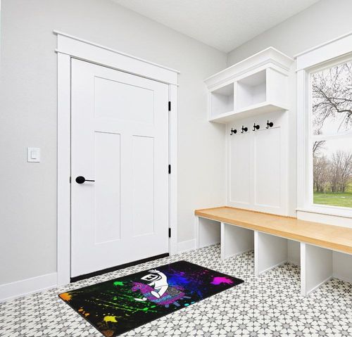 Sevchde Cartoon Rug - 60x39inch Cute Printed Area Rug, Kids Play Rugs Mats Decoration Non Slip Floor Mat for Living Room Bedroom Home Decor in White Modern Entryway