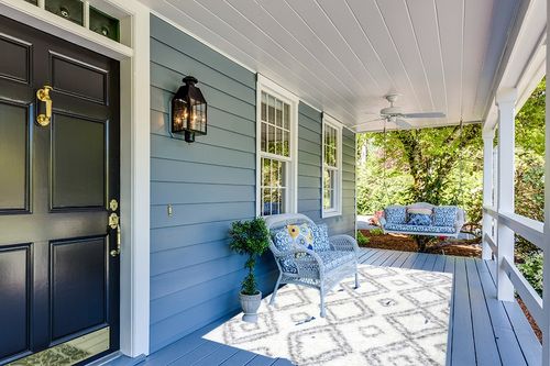 NuLOOM Lola Geometric Shag Area Rug, 5' 3" x 7' 6", White in Light Blue Patio