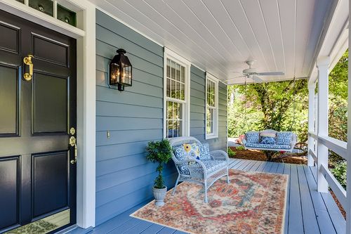 Comeet Area Rug 5x8, Living Room Bedroom Rug, Washable Vintage Area Rug Anti Slip Floor Carpet for Dining Room Home Orange/Blue in Light Blue Patio