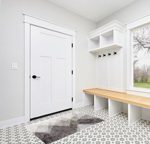Scceatti Rugs for Living Room 4.5x3 Feet Washable Shaggy Soft Classroom Rug Rugs Large Aesthetic Kitchen Rug Living Room Carpet Geometrically for Bedroom Bedside Carpet Floor Mat for Living Room in White Modern Entryway