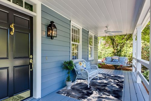 Abani Rugs Contemporary Blue & Grey Marble Ice Design 5’3” x 7’6” (5'x8') Area Rug - Modern Swirl Watercolor Non-Shedding Bedroom Rug in Light Blue Patio