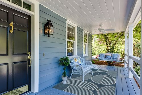 JONATHAN Y SCN104A-5 Nordby Geometric Arch Scandi Striped Indoor Area Rug, Contemporary, Coastal, Bohemian, Transitional for Bedroom,Kitchen,Living Room,Non Shedding,Easy-Washing, Blue, 5 X 8 in Light Blue Patio