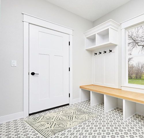 Wonnitar Moroccan 3x5 Area Rug,Washable White Non-Slip Entry Rug,Farmhouse Rustic Small Living Room Rug Tribal Non-Shedding Throw Mat Indoor Floor Carpet for Kitchen Bedroom Mud Room in White Modern Entryway