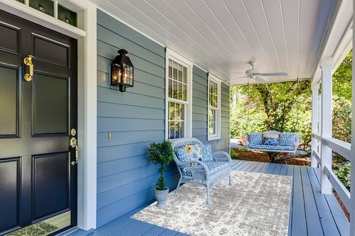 nuLOOM Deedra Modern Abstract Area Rug, 5x8, Grey in Light Blue Patio