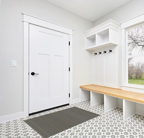 Area Rugs for Living Room, Geometric Yellow Lines Grey Background Modern Indoor Anti-Fading Doormat Entryway Mat Door Mat for Hallway, Kitchen, Bedroom, Area Carpet Decor 2'7"x5' in White Modern Entryway