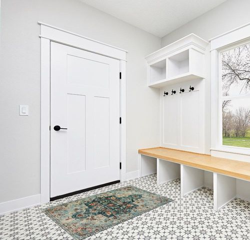 Lahome Boho Medallion Area Rug - 3x5 Washable Rugs for Entryway Soft Rug for Bedroom Non Slip Kitchen Sink Mat, Bohemian Turkish Printed Pet Friendly Indoor Carpet for Living Bathroom Vanity, Teal in White Modern Entryway