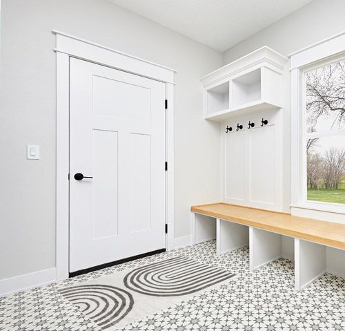 nuLOOM Sena Modern Rainbow Accent Rug, 3x5, Light Grey in White Modern Entryway