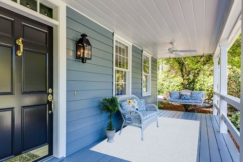 SAFAVIEH River Collection Area Rug - 5'3" x 7'6", Blue & Ivory, Solid Design, Ideal for The Living Room, Bedroom, Dining Room (RVR600N-5) in Light Blue Patio