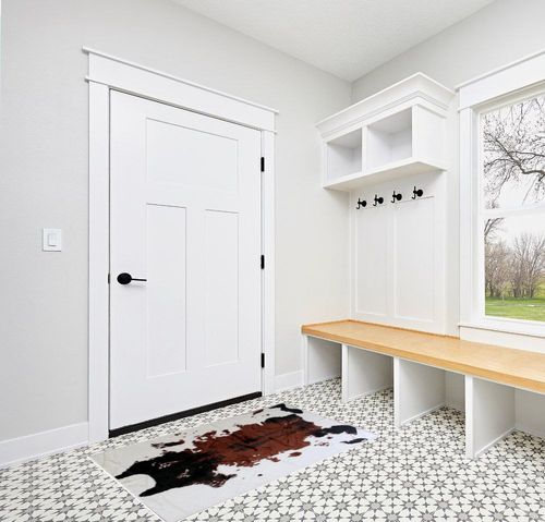 Masada Rugs, Faux Fur Cowhide Area Rug Brown Black White (3 Feet X 5 Feet) in White Modern Entryway