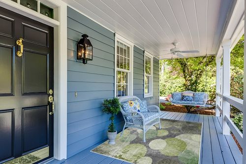 Addison Rugs Chantille ACN556 Green 5' x 7'6 Indoor Outdoor Area Rug, Stain Resistant, Machine Washable, Non Shedding, Bedroom, Living Room, Dining Room, Kitchen Rug in Light Blue Patio