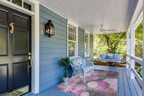 Addison Rugs Chantille ACN556 Red 5' x 7'6 Indoor Outdoor Area Rug, Stain Resistant, Machine Washable, Non Shedding, Bedroom, Living Room, Dining Room, Kitchen Rug in Light Blue Patio