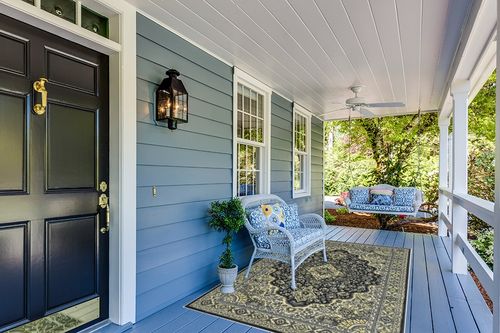 GlowSol Area Rugs 5x8 Persian Vintage Area Rug Large Bedroom Rug Non-Slip Traditional Living Room Rug, Non-Shedding Distressed Medallion Dining Mat Indoor Carpet for Office Entry, Gray 5x8 in Light Blue Patio