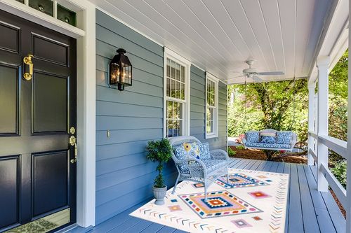 nuLOOM Marj Southwestern Kids Machine Washable Area Rug, 5x8, White Multi in Light Blue Patio