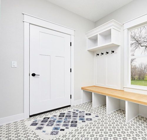 Seavish Boho Area Rug 3x5 White Rug for Bedroom Low-Pile Washable Moroccan Aztec Rug for Entryway Non-Slip Laundry Rug Soft Rustic Farmhouse Rugs for Living Room Patio Porch Dorm Kitchen in White Modern Entryway