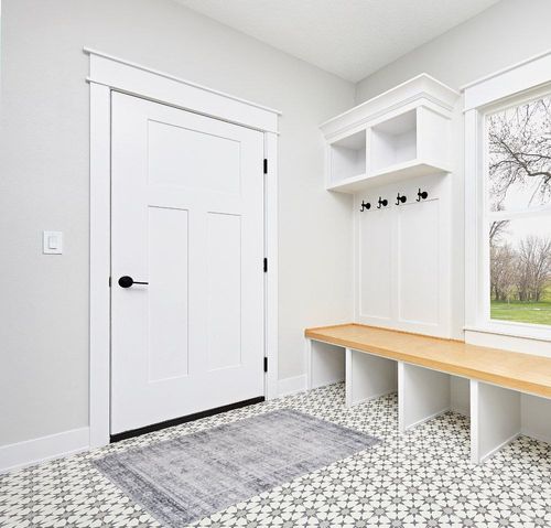 VIPBED Area Rug,3x5 Washable Rug for Living Room,Grey Rug with Anti-Slip Backing, Vintage Rug for Bedroom,Ultra-Thin Low Pile Boho Farmhouse Rug for Home Decor(Grey,3'x5') in White Modern Entryway