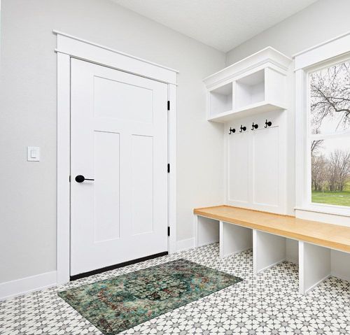 Lahome Bohemian Floral Medallion Area Rug - 3x5 Washable Bedroom Rug Entryway Mat, Non Slip Pet Friendly Turkish Nursery Carpet for Kitchen Sink Camper Couch Living Dining Room Office Hardwood in White Modern Entryway