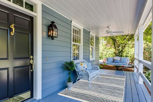 Dash and Albert Malta Wool Area Rug - 5' x 8' Blue - Coastal Charm Handwoven Wool Accent Rug - Durable, Lightweight, Easy to Clean in Light Blue Patio
